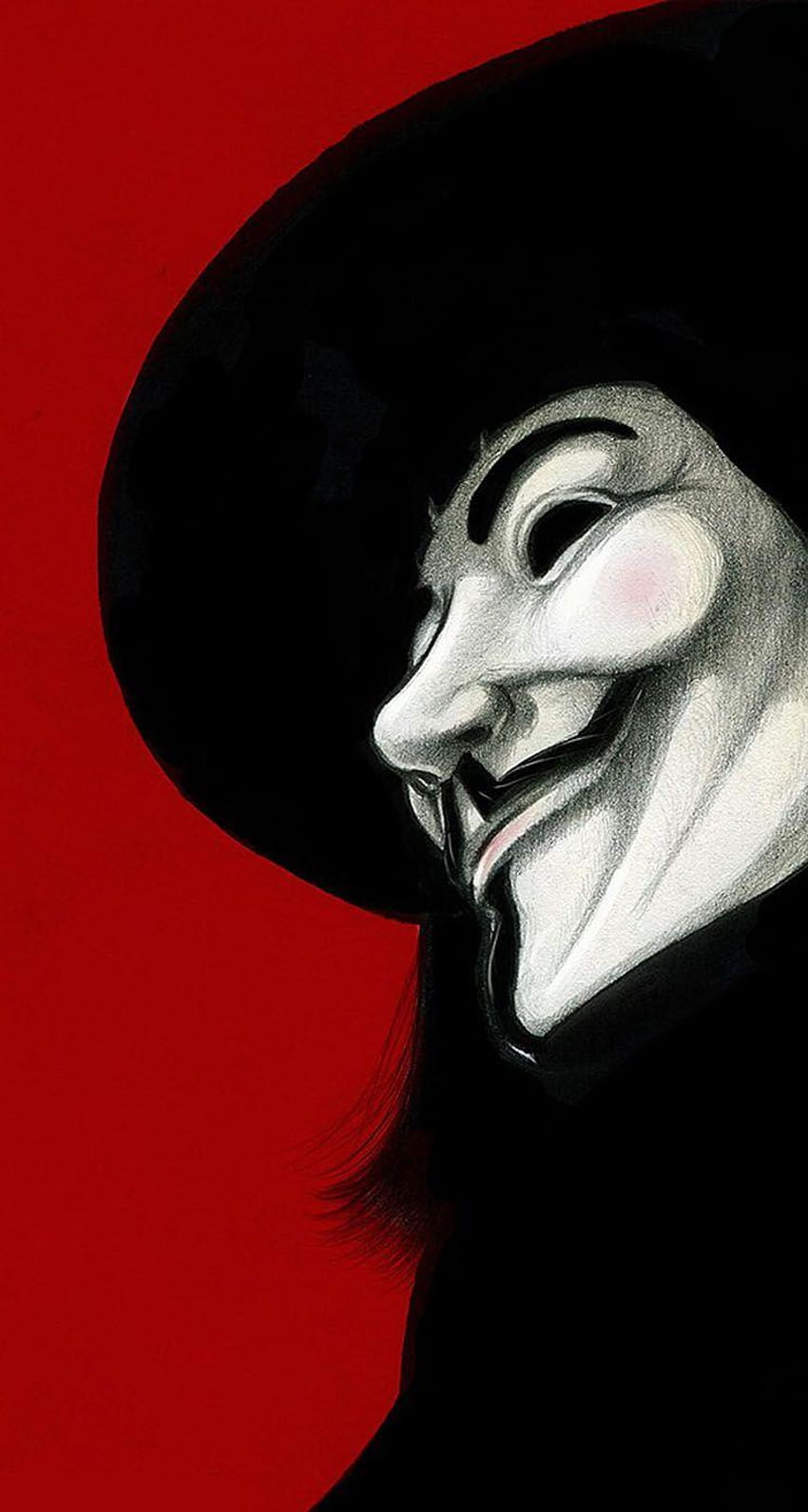 V for Vendetta พื้นหลังสีแดง วอลล์เปเปอร์โทรศัพท์ HD