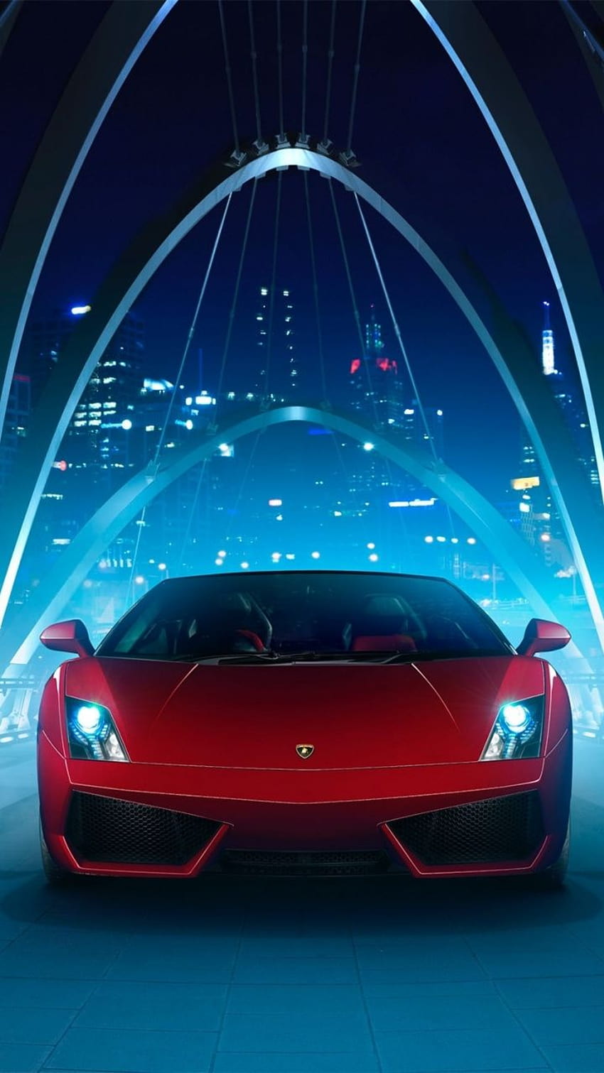 Lamborghini Gallardo, yeni kırmızı HD telefon duvar kağıdı