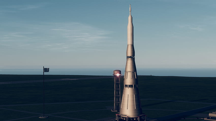 My new N1 rocket, its still getting improved but it looks much more realistic : KerbalSpaceProgram HD wallpaper