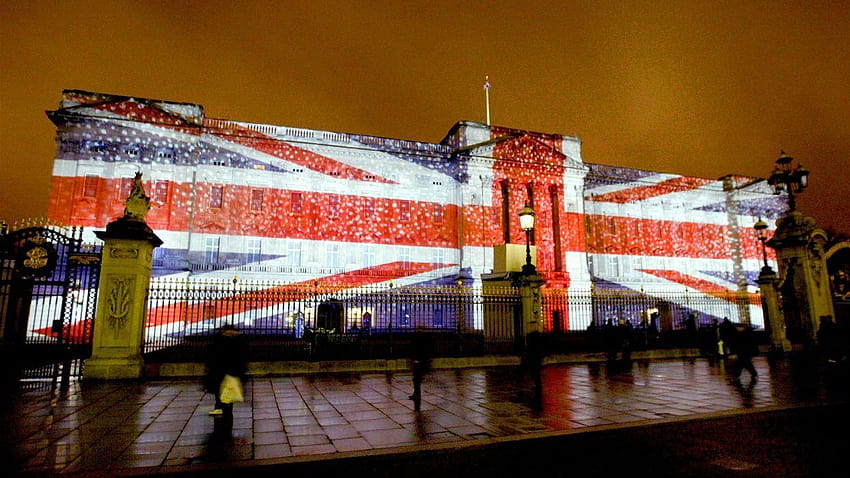 Inglaterra Londres iluminou o Palácio de Buckingham papel de parede HD