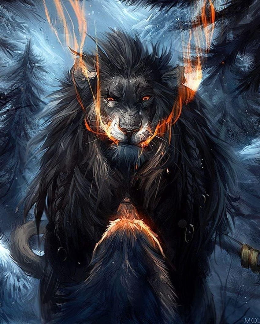 Wolf Lion, flaming lion mobile HD phone wallpaper | Pxfuel