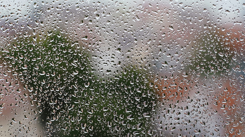 Rain, Drops, Glass, Wet, drip rain HD wallpaper