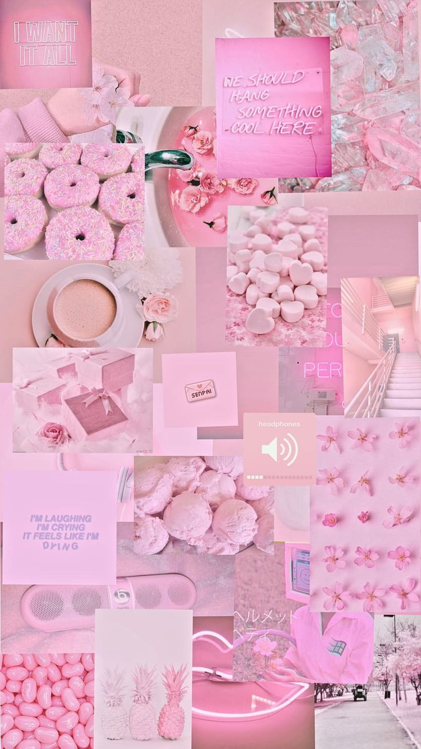 Sofia on, pink collage HD phone wallpaper | Pxfuel