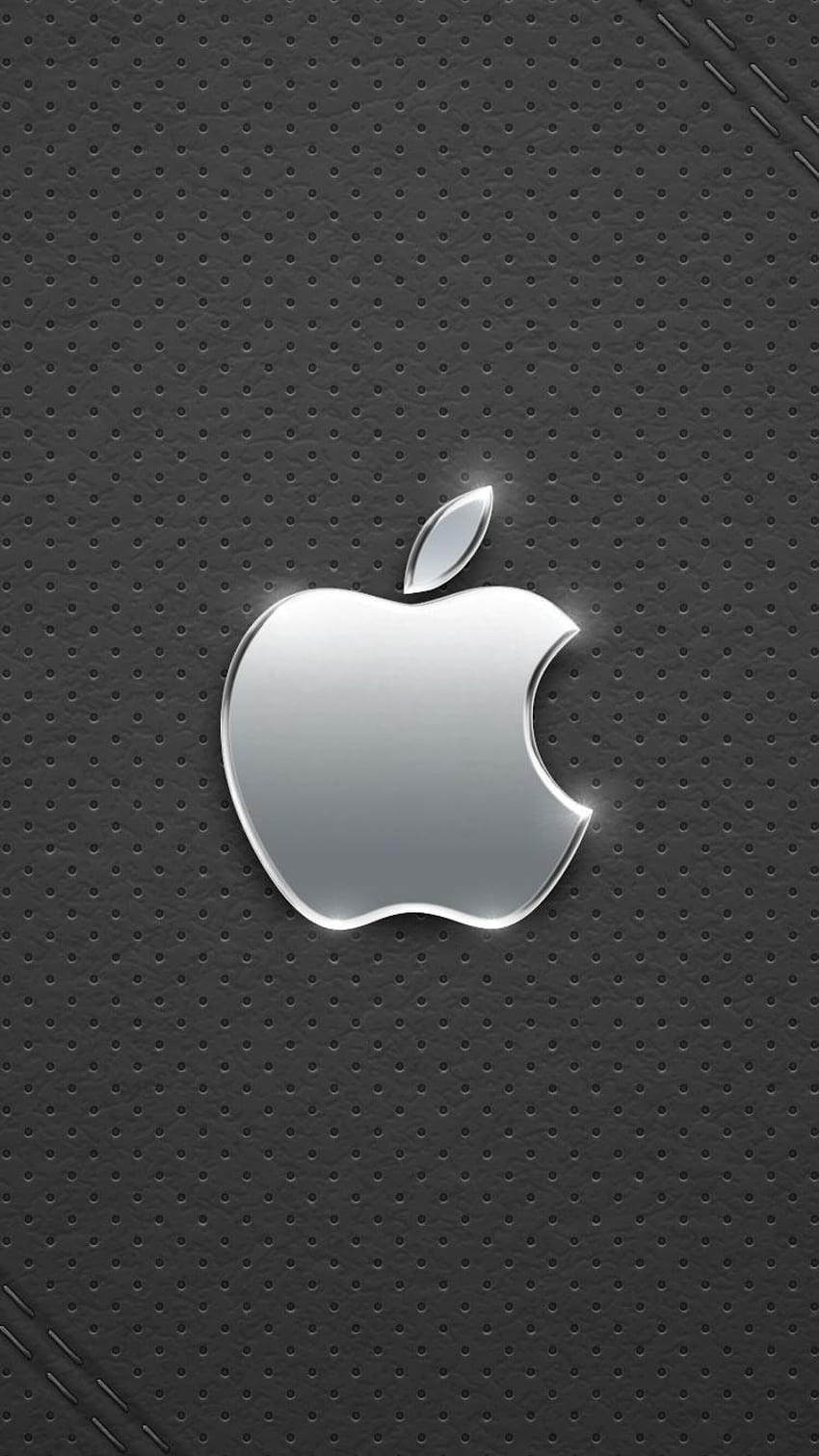 2 Best, Cool & Beautiful iPhone 6 & Hintergründe, iPhone Logo Silber HD-Handy-Hintergrundbild