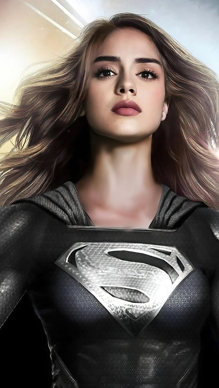 Sasha Calle като Supergirl Fanart Ultra ID:7629 HD тапет за телефон