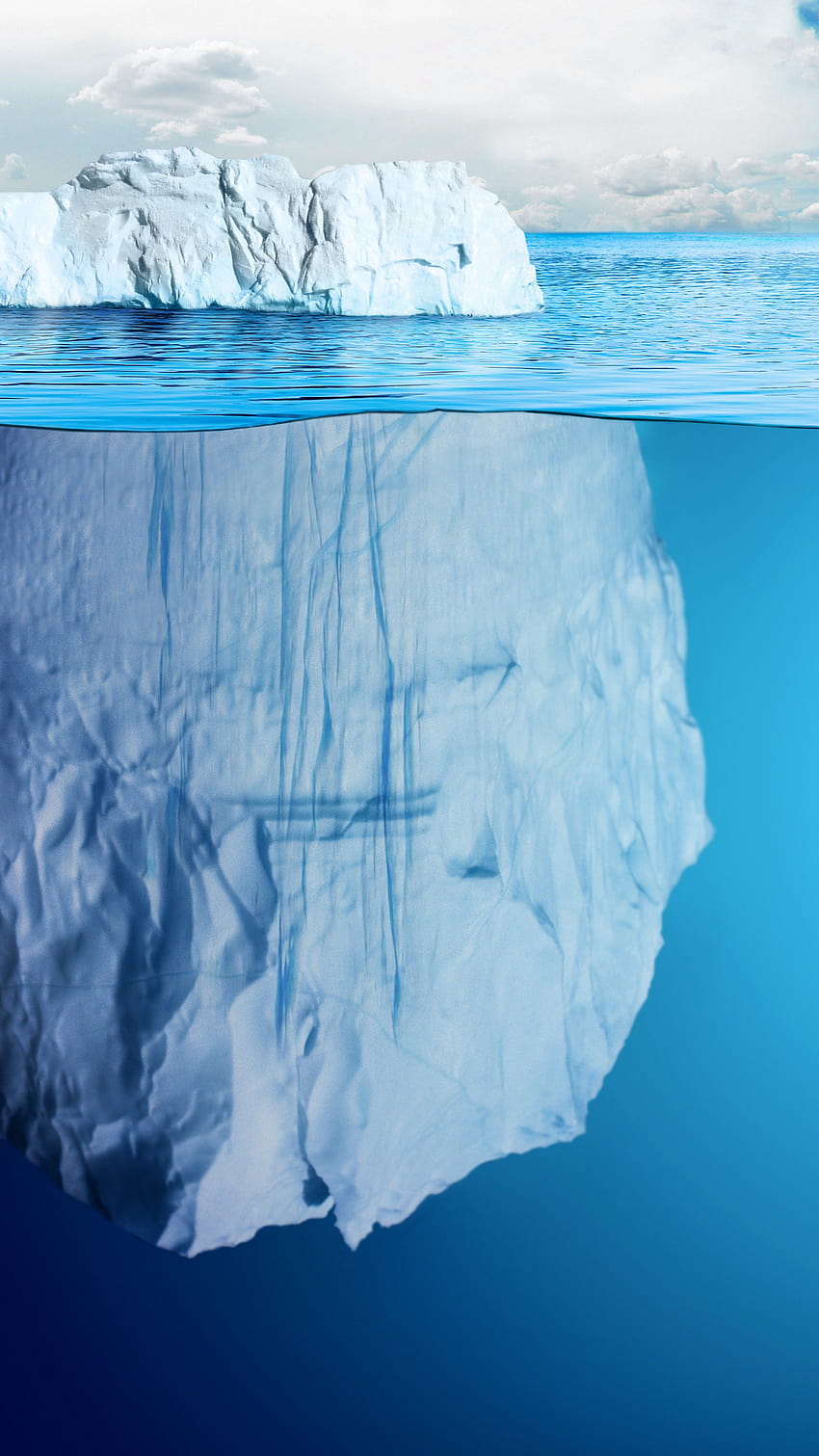 glacier, , ocean, ice, water, nature, sky, Nature, cool vertical water HD phone wallpaper
