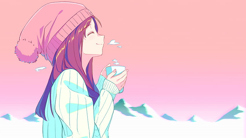 Nationaler Tag der Versöhnung ⁓ Die schnellste Mädchenästhetik, rosa Anime-Ästhetik HD-Hintergrundbild