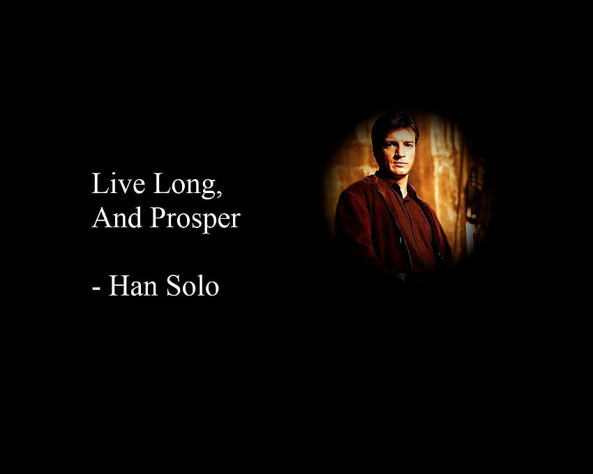 Star Wars Star Trek zitiert lustige Glühwürmchen falsch Han Solo Nathan Fillion 1280x1024 Hohe Qualität, High Definition, Star Wars-Zitate HD-Hintergrundbild