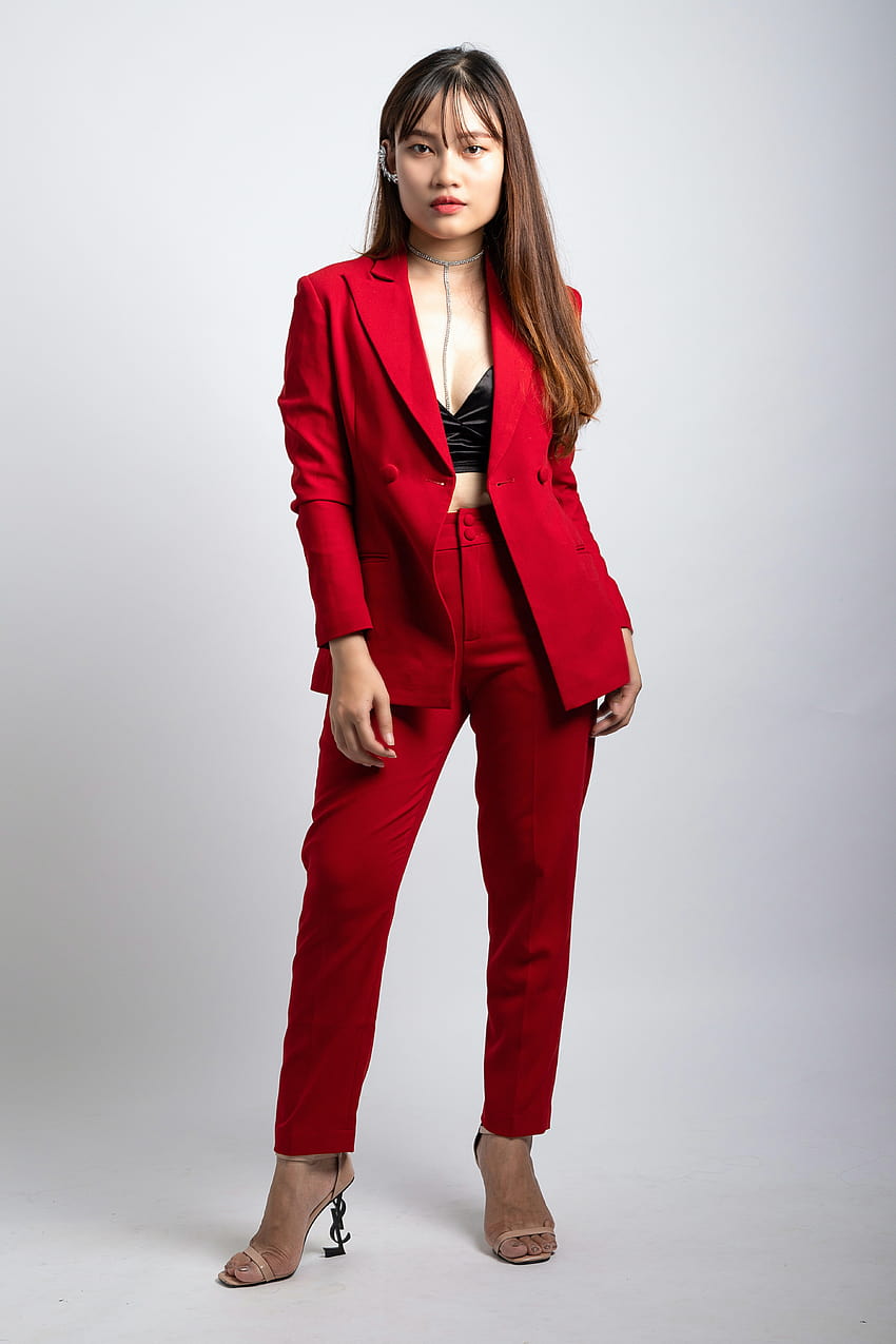Red Orange Carpet Outfit: Cool Street Celebrity Womens Blazer And Pants Suit  For Office, Party, And Prom From Foreverbridal, $74.57 | DHgate.Com