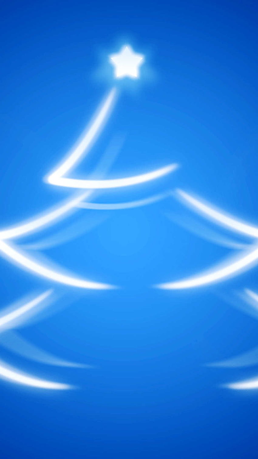 simple blue and white Christmas tree iPhone 6 plus – line, star HD phone wallpaper