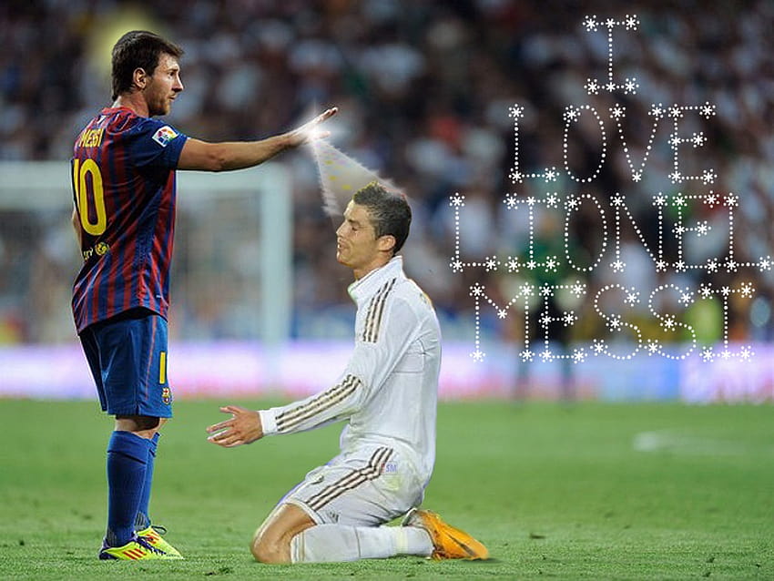 Messi und Ronaldo lustige Zitate. ZitateGram, Fußball-Meme HD-Hintergrundbild