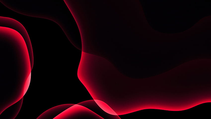 Ios 14 Ipados Dark Red And Black Stock Abstract HD wallpaper | Pxfuel