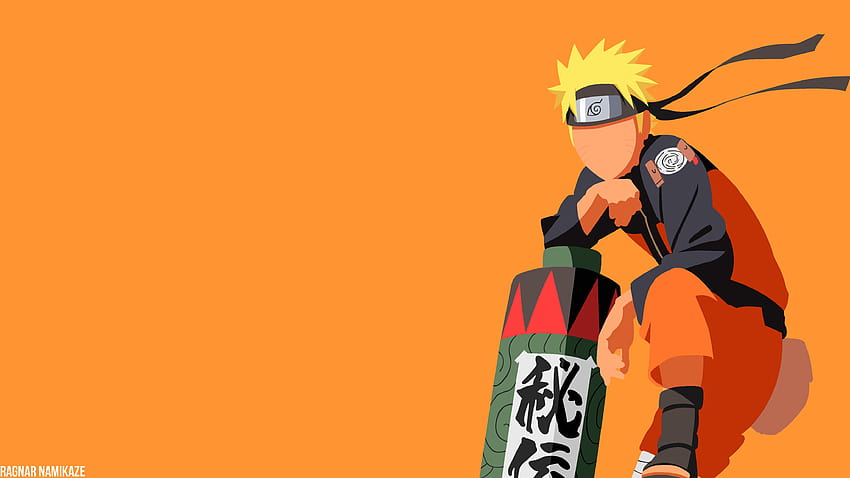 Naruto Estética Laranja, anime laranja papel de parede HD