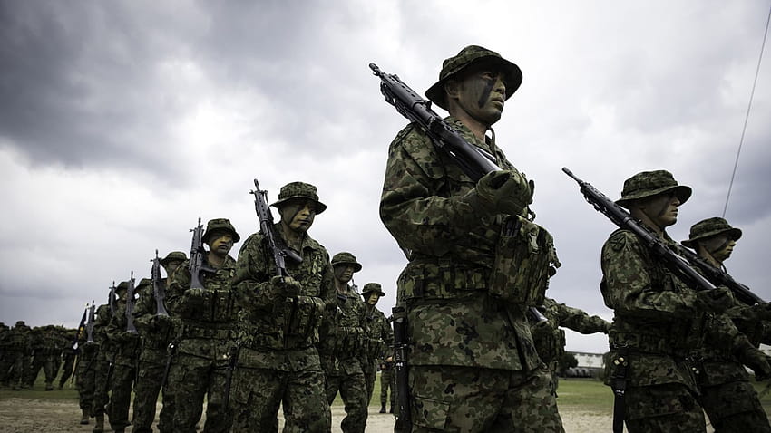 Jepang mengaktifkan marinir pertama sejak PD2 untuk memperkuat pertahanan melawan China, tentara Jepang Wallpaper HD