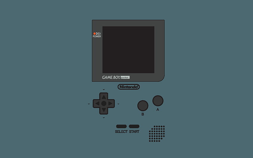 Game Boy Pocket Layout autorstwa CadmiumRED, klasyczny gameboy Tapeta HD