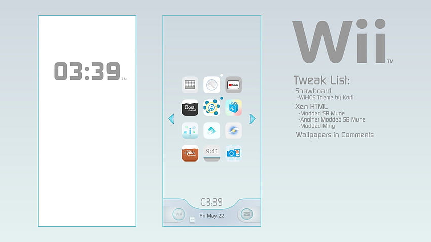 Setup] Wii iOS, wii home screen HD wallpaper
