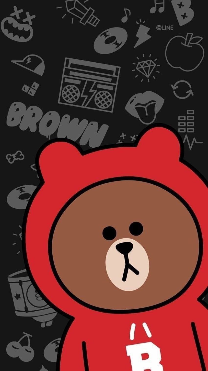 LINEフレンズ ブラウン/ロック画面バー: 2020年のネイバーブログ、ブラウンとフレンズ HD電話の壁紙