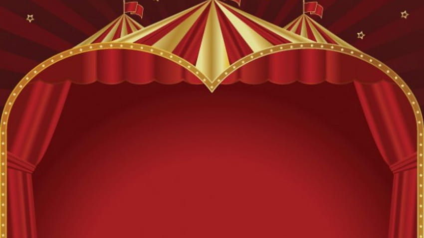 Latar Belakang Tenda Sirkus Merah Kerajaan Wallpaper HD