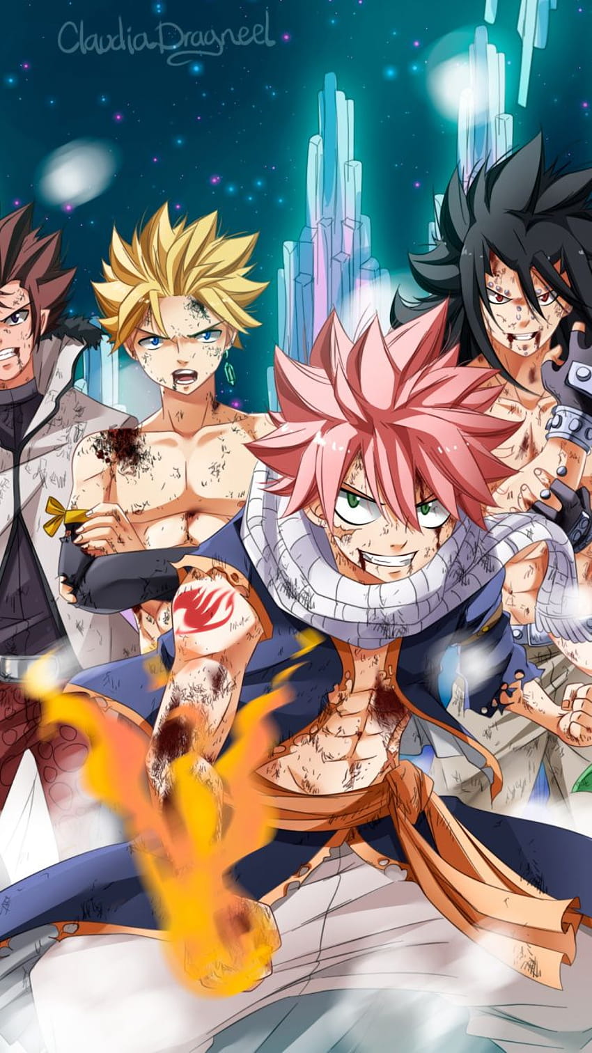 Anime, lead characters, Fairy Tail , 750x1334, fairy tail iphone HD phone wallpaper