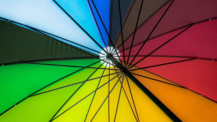 3840x2160 umbrella, colorful, bright, design, mechanism u 16:9 backgrounds HD wallpaper