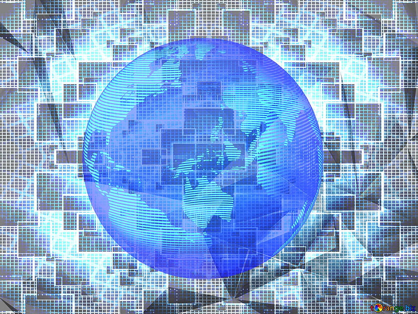 Pola teknologi poligon teknologi tekstur abstrak Latar belakang techno Konsep planet bumi dunia global modern simbol biru tua di CC, logo dunia teknologi Wallpaper HD