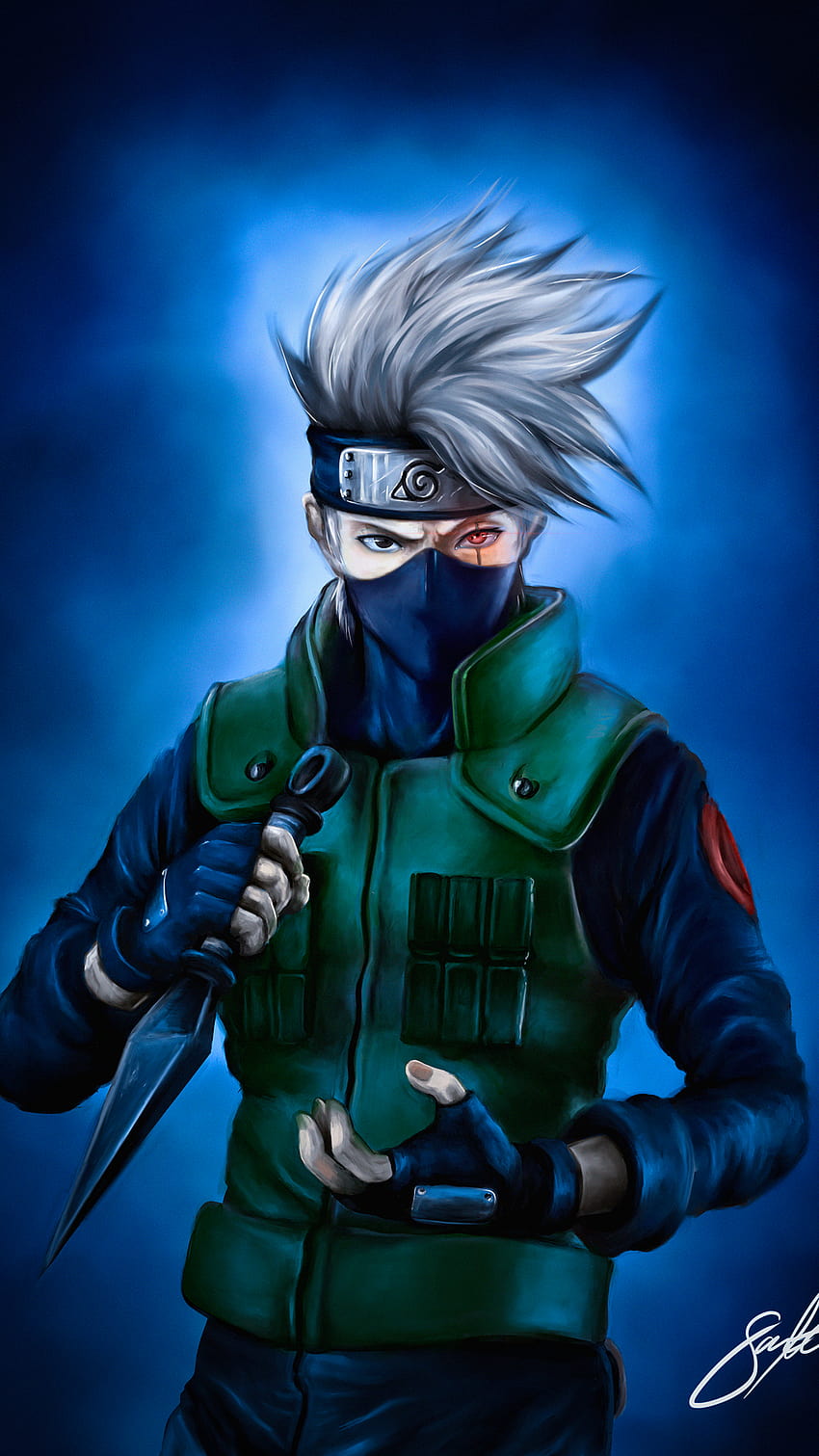 9 Kakashi Hatake für iPhone und Android von Paul Tate HD-Handy-Hintergrundbild