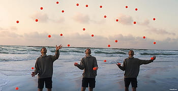 Man Juggling With Colorful Balls In His Hands Background, Juggling Picture  Background Image And Wallpaper for Free Download