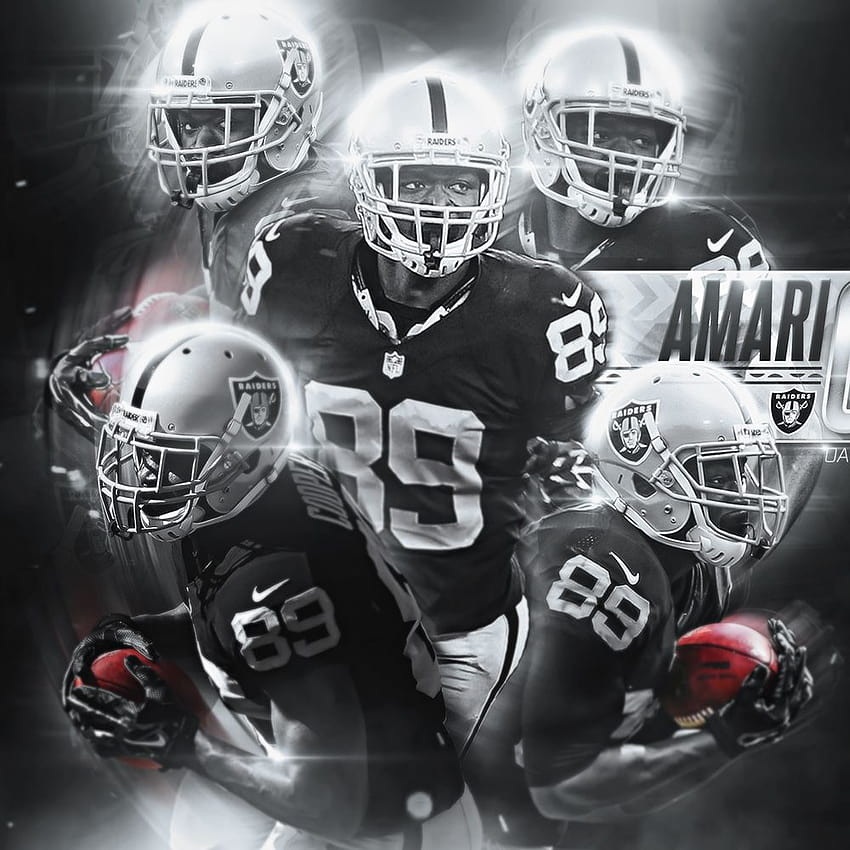 Download Amari Cooper White Background Raiders Wallpaper