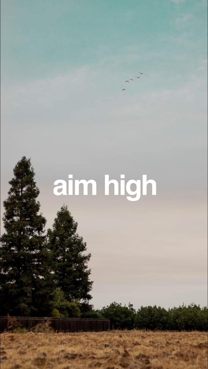 Aim high HD phone wallpaper