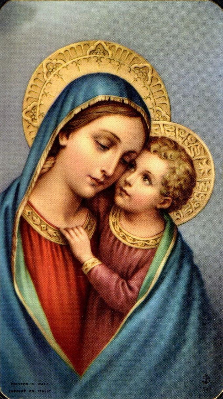 544 najlepiej Najświętszej Maryi Panny, Dzieciątka Jezus z Matką Maryją Tapeta na telefon HD