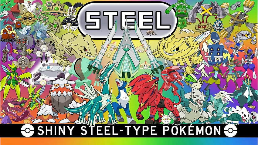 My opinon every shiny steel type Pokemon HD wallpaper