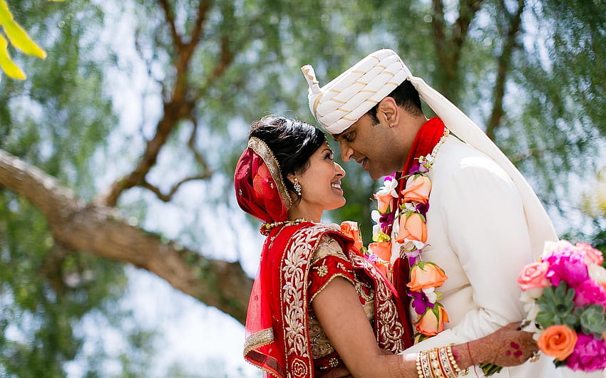 Indian Wedding Couple HD wallpaper
