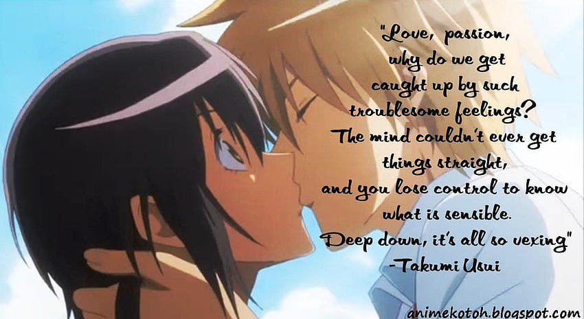 anime i love you quotes