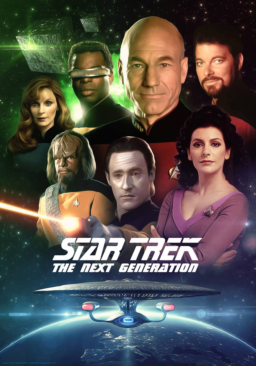 Star Trek: La próxima generación, personajes de la película Star Trek fondo de pantalla del teléfono