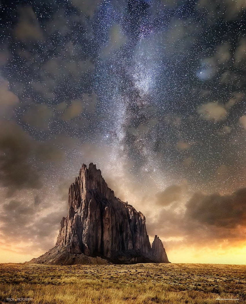 Shiprock New Mexico, 쉽록 암석층 뉴멕시코 HD 전화 배경 화면