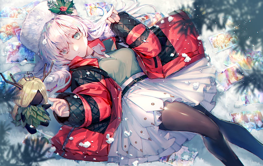 197 hakkında ♛ Anime Merry Christmas Girl ♛, anime winter pfp HD duvar kağıdı