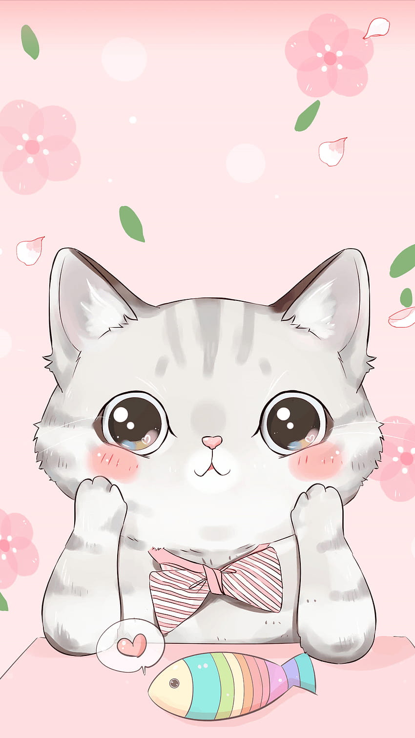 Backgrounds Cute Cat Cartoon, cartoon cat and friends HD phone wallpaper |  Pxfuel