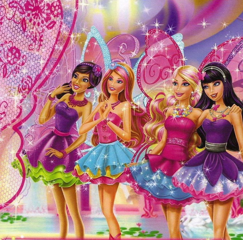 Barbie Cartoon With Friends, best friend cartoon HD wallpaper | Pxfuel