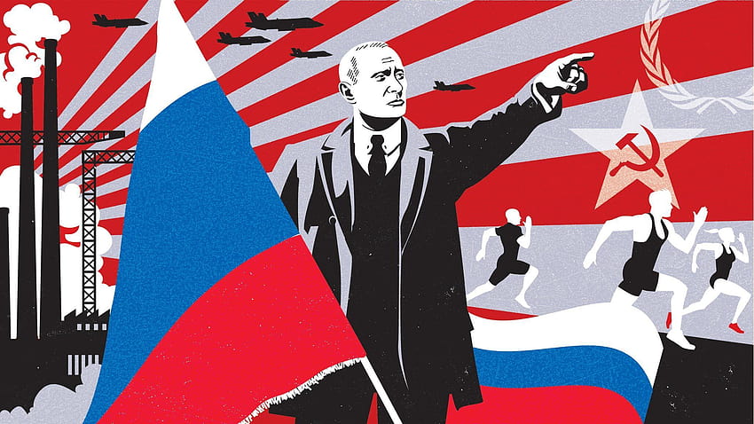 Putin: il grande propagandista della Russia, la propaganda sovietica Sfondo HD