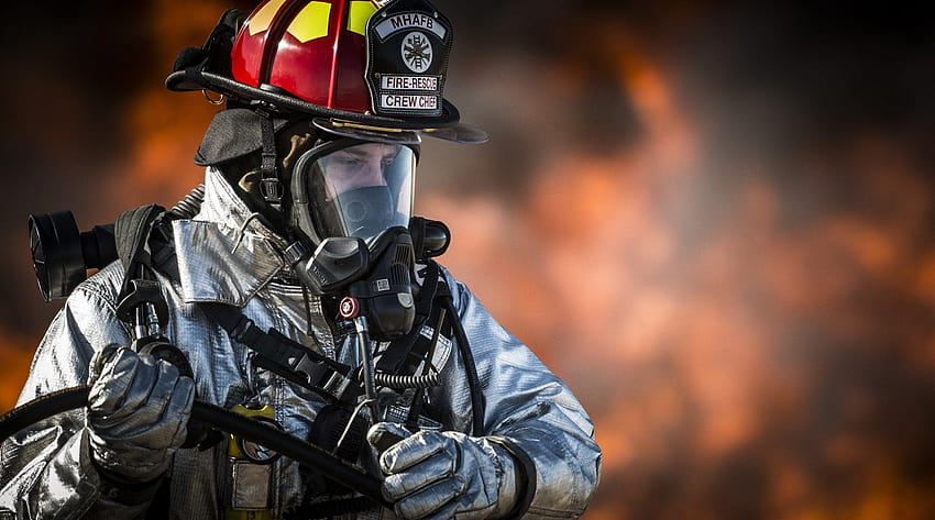 firefighter and, firefighter background HD wallpaper