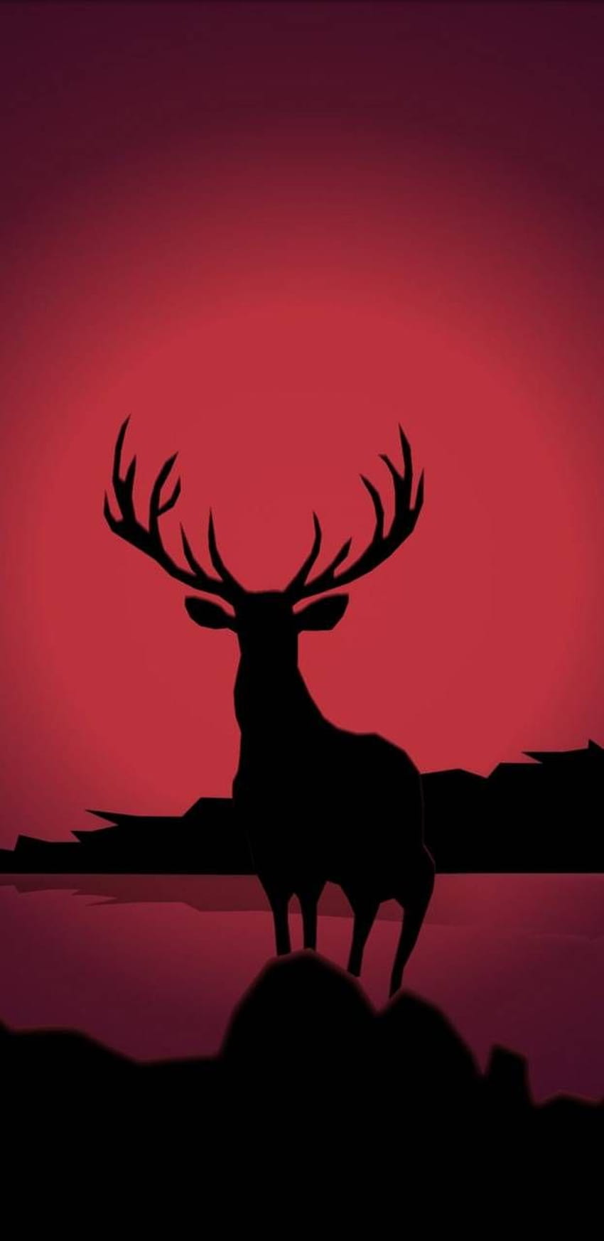 Red Deer autorstwa sa3dmm Tapeta na telefon HD