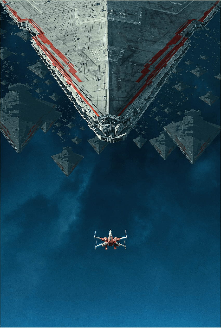 クロップド/テキストレス RISE OF SKYWALKER ドルビー シネマ ポスター : StarWars、Rise of skywalker star destroyers phone HD電話の壁紙
