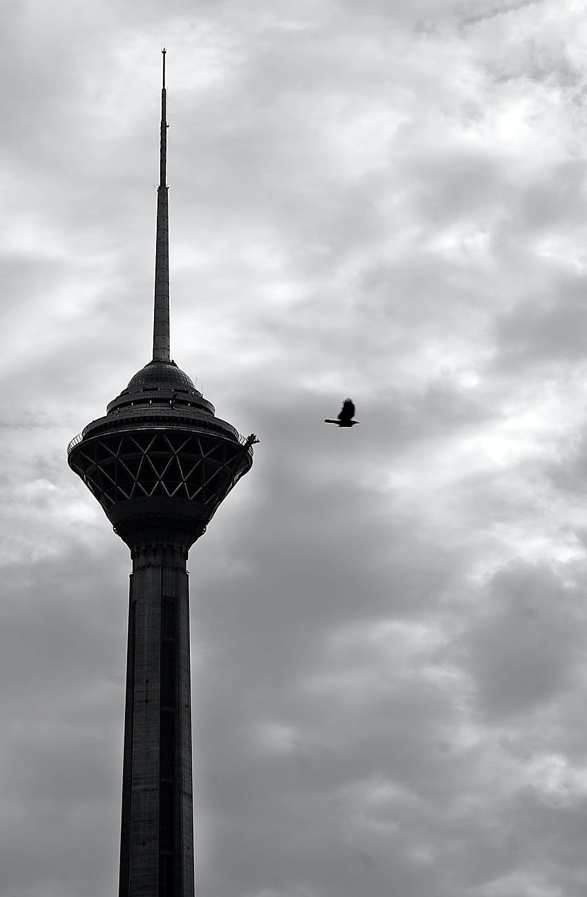 Torre Milad Teherán Irán ..., torre fondo de pantalla del teléfono