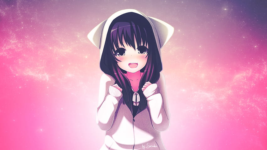 4 Anime Gamer Girl, ragazza gatto anime ps4 Sfondo HD