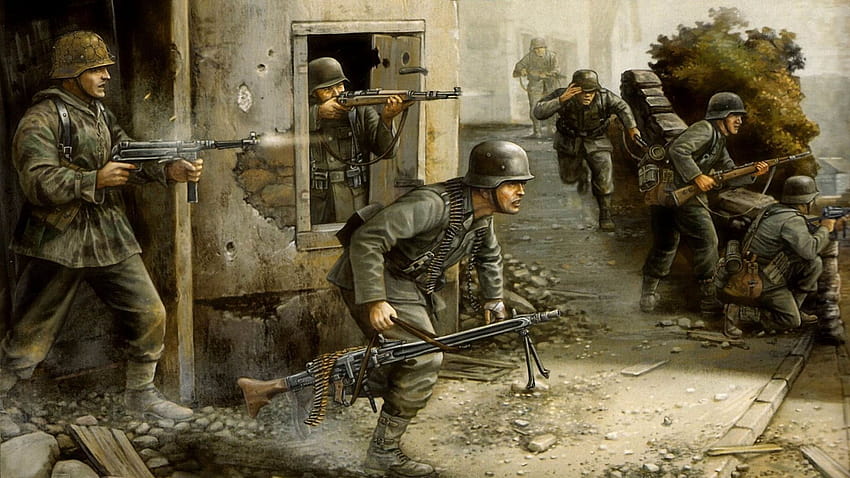 WW2 Deutsch, Anime WWII HD-Hintergrundbild