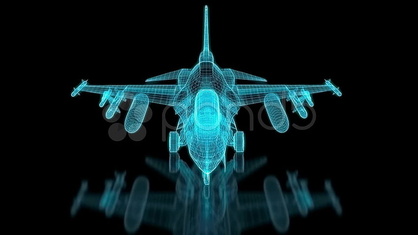 Siatka samolotów myśliwskich Plane Blueprint [1920x1080] na telefon komórkowy i tablet, futurystyczny samolot Tapeta HD