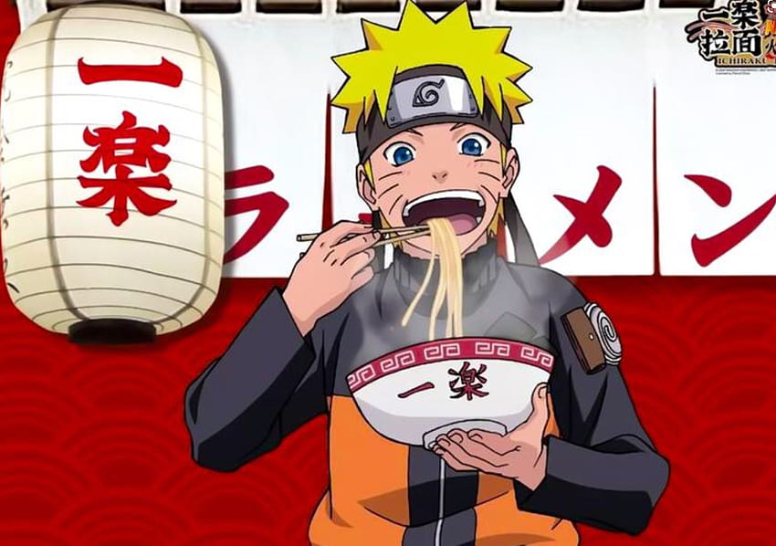 Naruto isst Ramen HD-Hintergrundbild