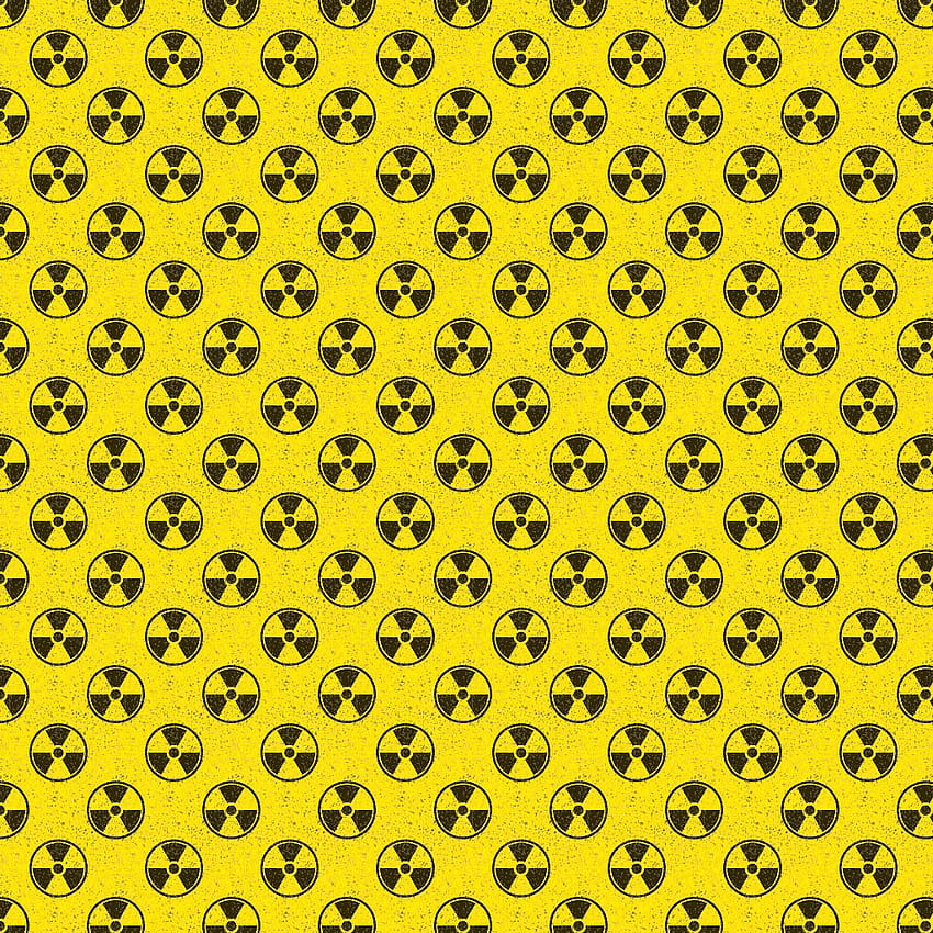 Nuclear Radiation Logo Pattern, nuclear logo HD phone wallpaper