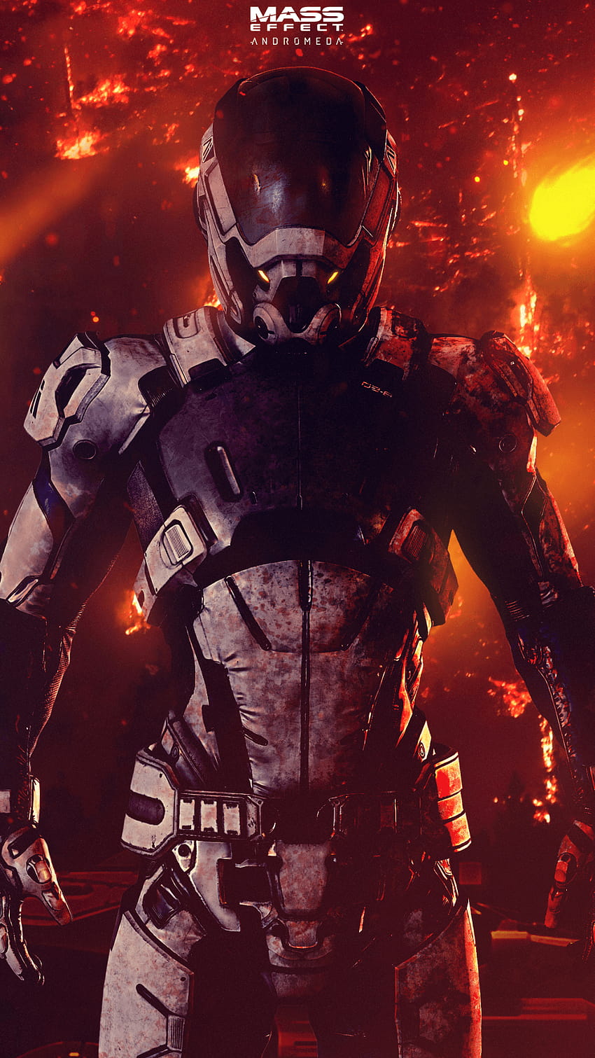 Video Game/Mass Effect: Andromeda, ponsel dengan efek massal wallpaper ponsel HD