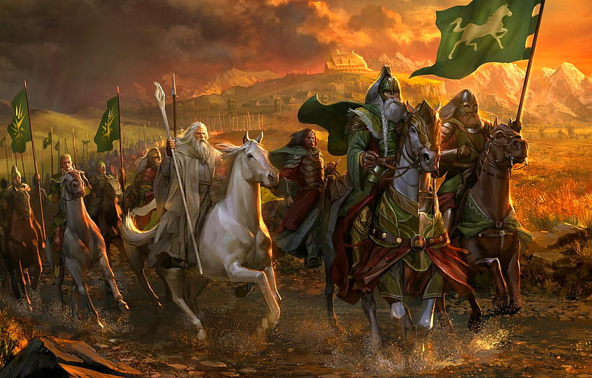 Horse, The Lord Of The Rings, Rohan, Rohirrim, Gandalf The White , section фантастика HD wallpaper